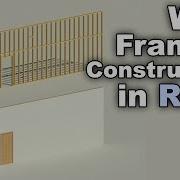 Wall Framing Construction In Revit Tutorial Metal Or Wood Stud Walls