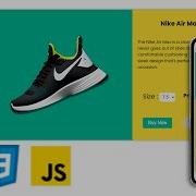 Responsive Product Card Using HTML CSS JS