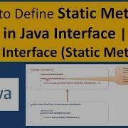 How To Define Static Methods In Java Interface Java Interface Static Method Java Tutorial