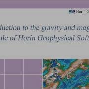 Gravity Magnetic Data Processing Workflow Horin Geophysical Software