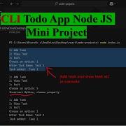 Проект Node Js 1 Создание приложения для управления задачами в командной строке с использование