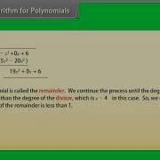 Division Algorithm For Polynomials Class 10 Maths