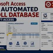 How To Create A Fully Automated Payroll Database In Microsoft Access Full Lesson For Beginners