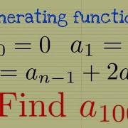 Generating Function Part 2 Recursive Formula