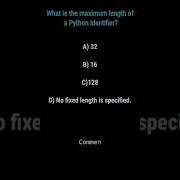 What Is The Maximum Length Of A Python Identifier Python Shorts