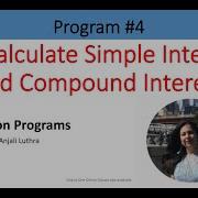 Python Programs To Calculate Simple Interest And Compound Interest Anjaliluthra