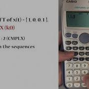 Discrete Fourier Transform Using Calculator 4 Points DFT