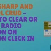 C AND MYSQL DATABASE CRUD TUTORIAL 49 How To Clear Or Reset Radio Button On Button Click