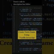 Create Tetris Game Using Vanilla JavaScript