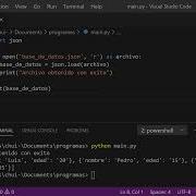 Python Diccionarios Y Archivos JSON CLASE COMPLETA