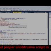 MVC Fix Error JavaScript Runtime Error Unable To Set Property Unobtrusive