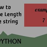 Python Find The Length Of The String