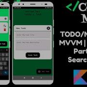 TODO Note App 10 MVVM Room DB Search Task Android Studio Kotlin