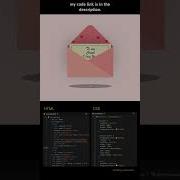 Love Letter Using Html Css Javascript Code Programming Foryou