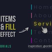 Stunning Menu Items Hover Effect With CSS Easy Tutorial For Beginners