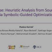 NSDI 26 Heuristic Analysis From Source Code Via Symbolic Guided Optimization