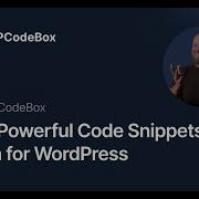 WPCodeBox The Most Powerful WordPress Code Snippets Plugin