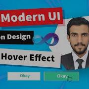 Modern Userform Buttons Design With Hover And Sunken Effect Custom UI Design
