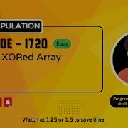 Decode XORed Array Leetcode 1720 Approach Code With Explanation