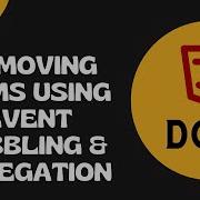 59 Removing Items Using Event Bubbling And Event Delegation In Shopping List App DOM