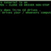 Tutorial How To Open Or Close Cd Drive Non Stop
