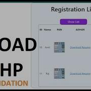PHP File Upload With Validation PHP CRUD Operation With MySQL