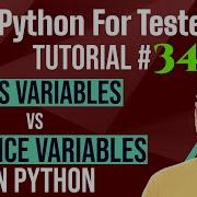 Python For Testers 34 Class Variables Vs Instance Variables In Python