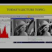 Histogram Equalization Using EqualizeHist Function Practical Image Processing Open Cv Lec 10