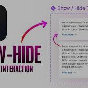 SHOW HIDE TEXT IN FIGMA Tutorial Interactive Component Prototyping
