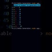 Auto Multiplication Table Generator Project With Typescript Inquirer And Nodes Code Typescript