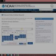 How To Get Climate Data E G Temperature Precipitation From NOAA Database