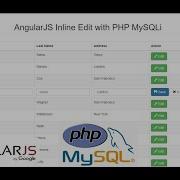AngularJS Inline Edit With PHP MySQLi
