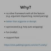 Python Click Library