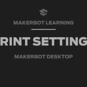 MakerBot Learning Tips Print Settings
