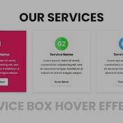 Our Services Box Hover Effects Html CSS Responsive Design