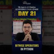 Bitwise Operators In Python 21 75Days All Videos Are Here PythonLearningChallenge
