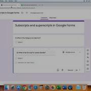 How To Insert Superscripts And Subscripts Into A Google Form