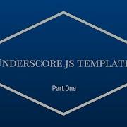 How To Use Underscore Js Templates