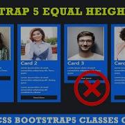 How To Create An Equal Height Bootstrap 5 Cols Using Bootstrap 5 Classes Only Equal Height Cards