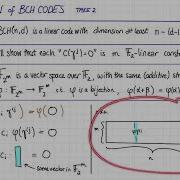 Lecture 6 Video 2 BCH Codes