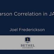 Pearson Correlation In JASP
