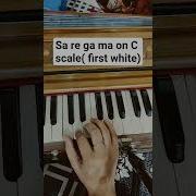 How To Play Harmonium C Scale First White Sa Re Ga Ma On Harmonium Music Harmonium Classes