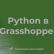 Python в Grasshopper