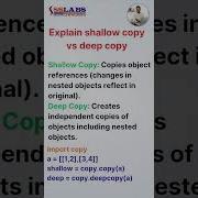 Shallow Copy Vs Deep Copy In Python Python Interview Questions Sslabs