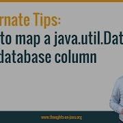 Hibernate Tip How To Map A Java Util Date