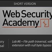 Directory Traversal Lab 6 Validation Of File Extension With Null Byte Bypass Short Version
