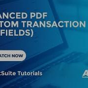 Netsuite Advanced PDF Custom Transaction Line Fields