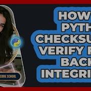 How Do Python Checksums Verify File Backup Integrity Python Code School