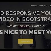 E4 Embed Responsive YouTube Video In Bootstrap