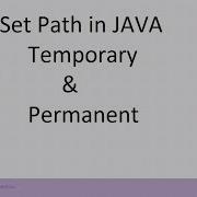 Set Path Command In Java